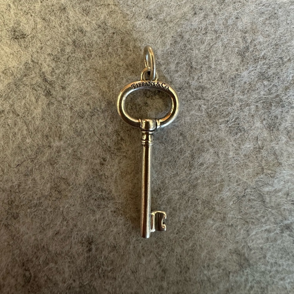 Tiffany & Co. Silver Key Necklace Pendant - Picture 2 of 3